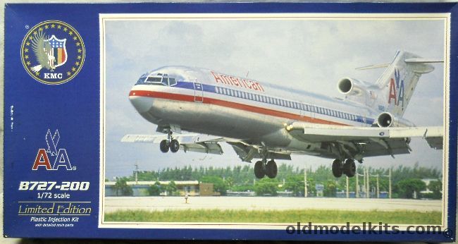 KMC 1/72 Boeing 727-200 American Airlines - (727), PA01 plastic model kit